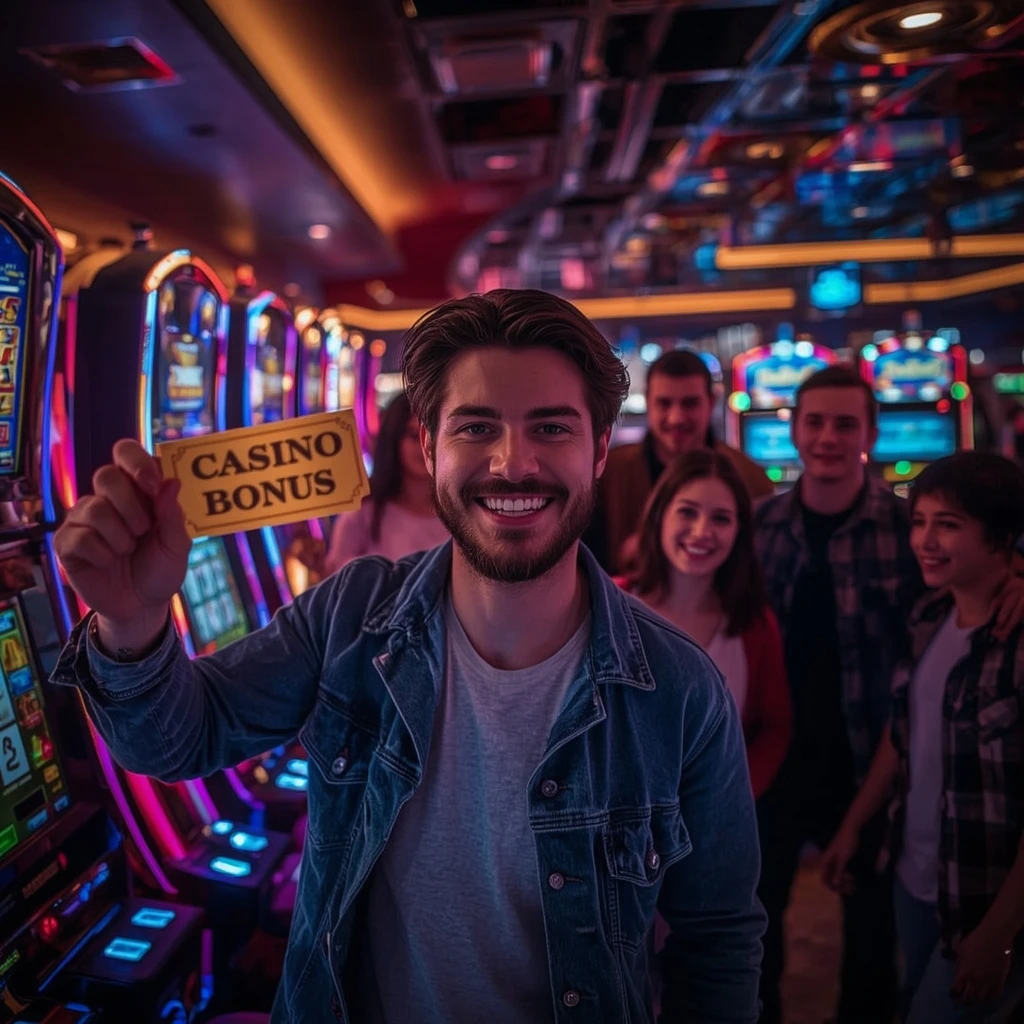 a person with a casino bonus LEMON CASINO