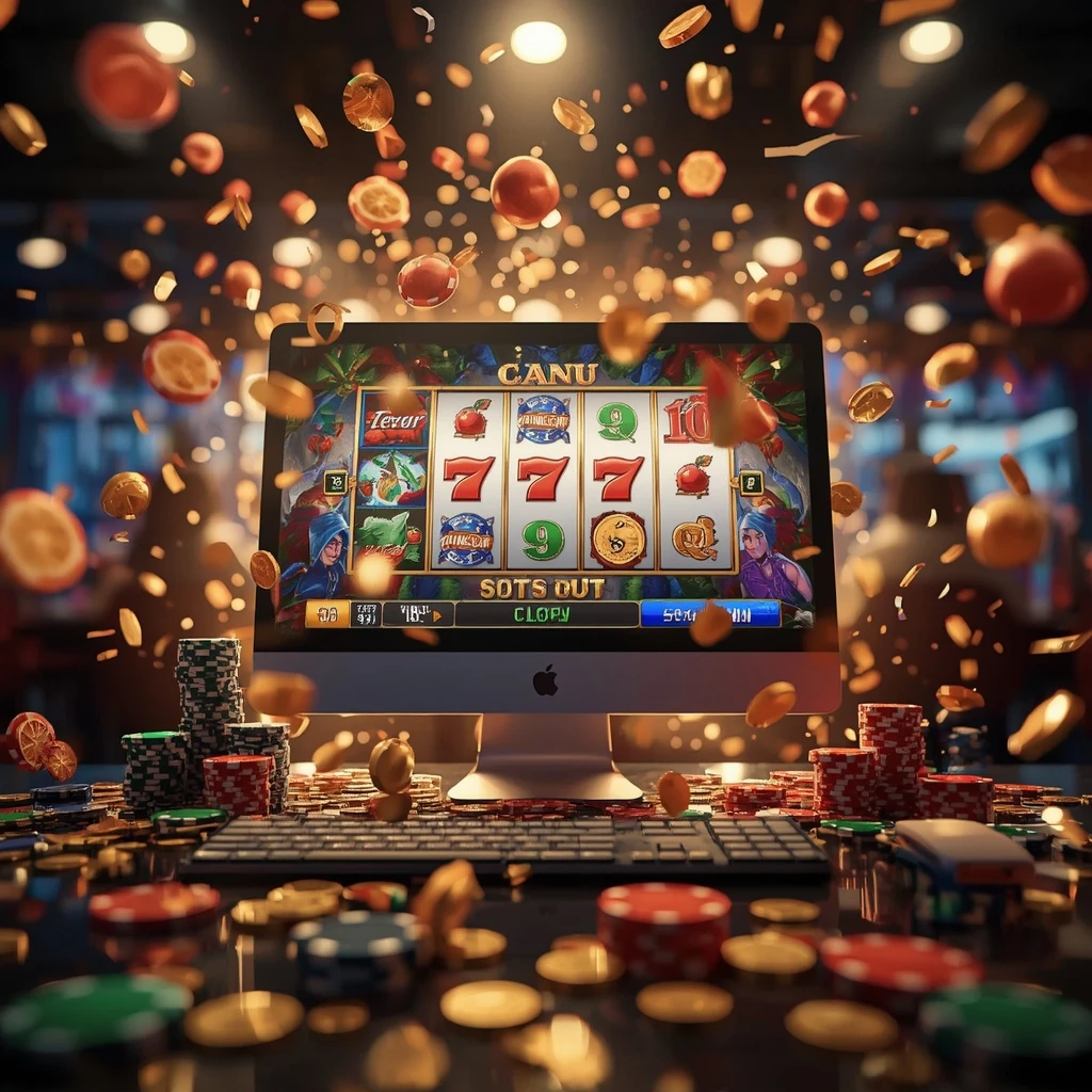 slot machines on the monitor LEMON CASINO